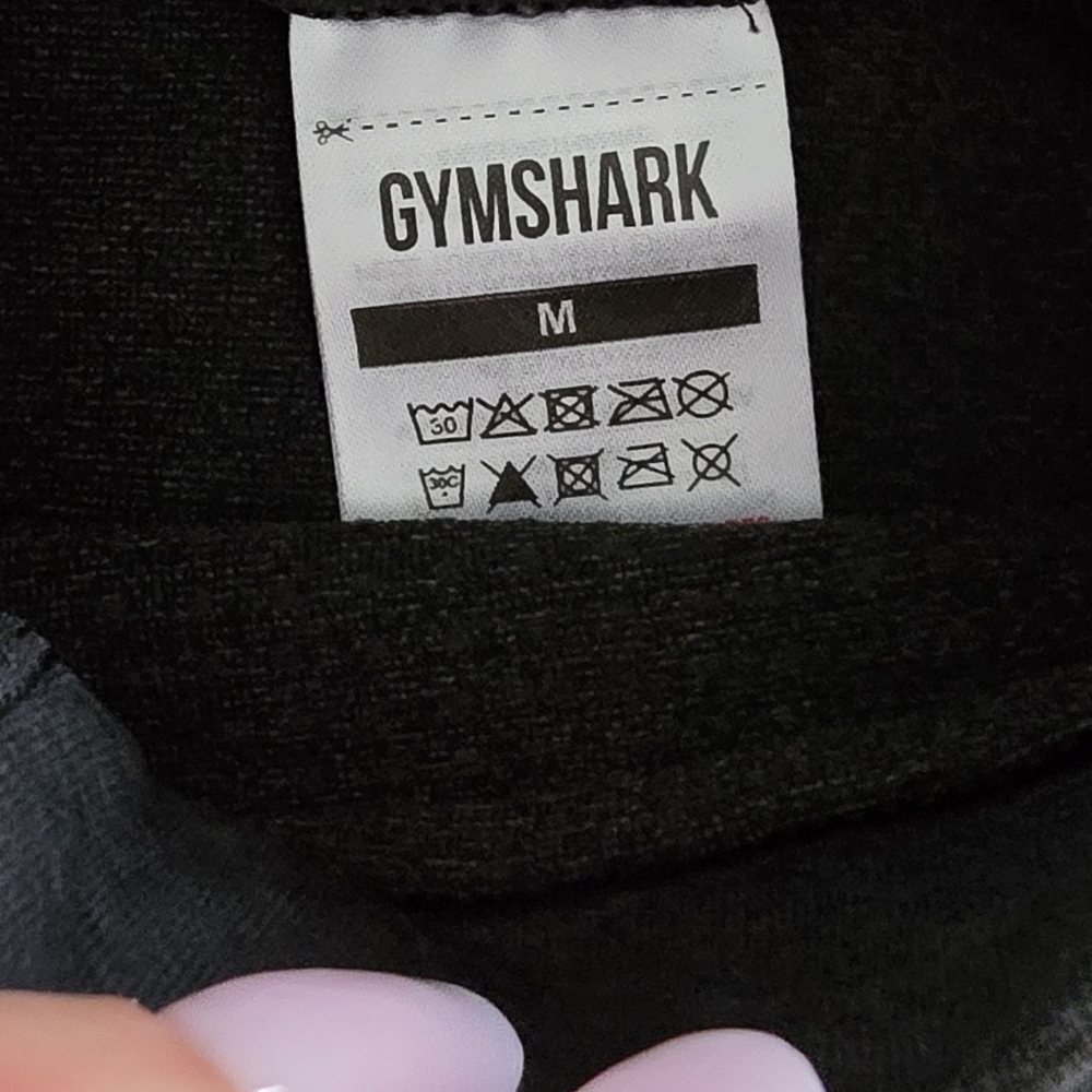 Gymshark Vital Seamless 2.0 High Neck Midi Top Crop Pullover Black Marl! M - Picture 4 of 4
